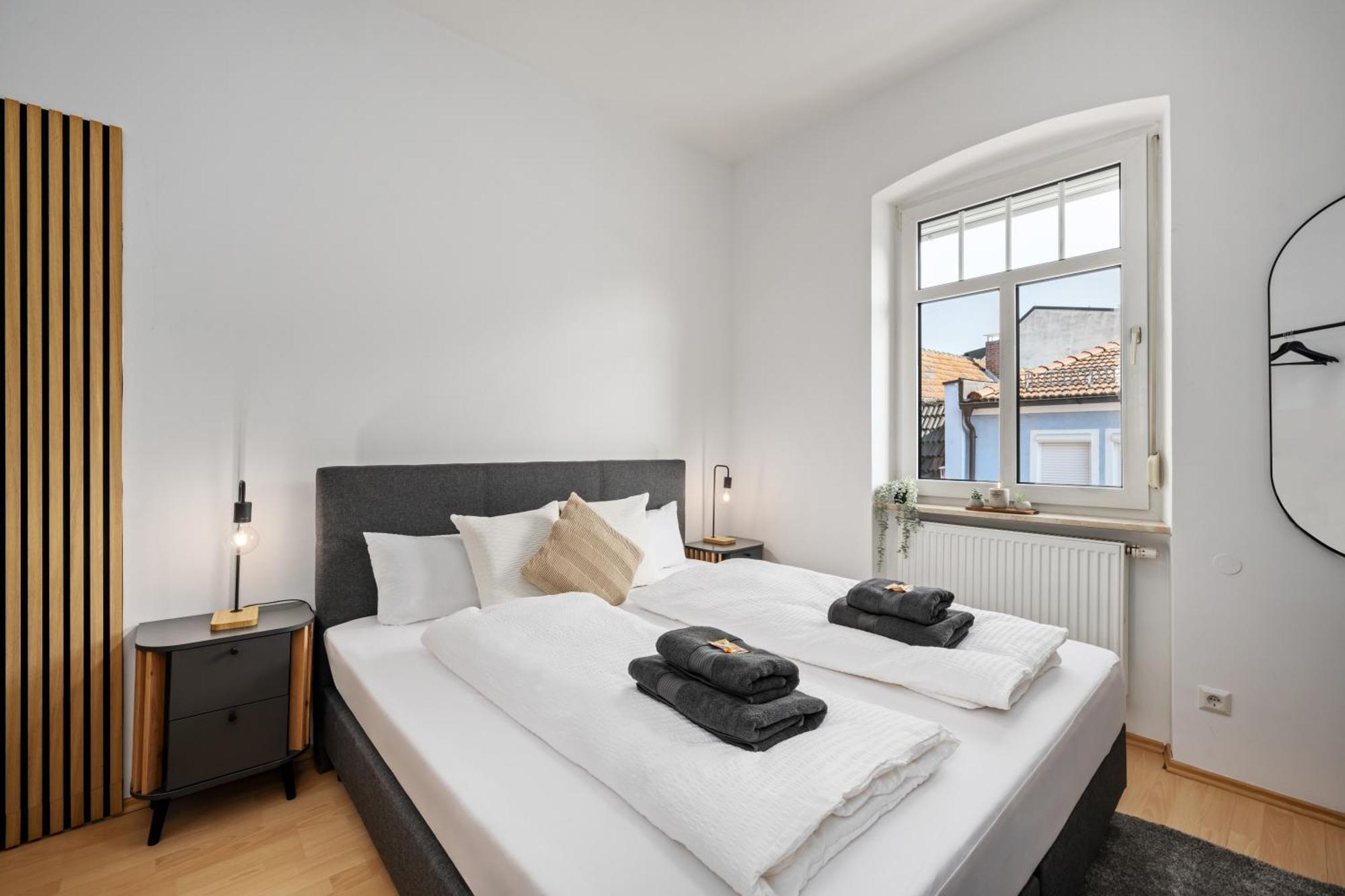 Modernes Appartementhaus Mit Self-Checkin Im Herzen Der Stadt Bad Kissingen Habitación foto